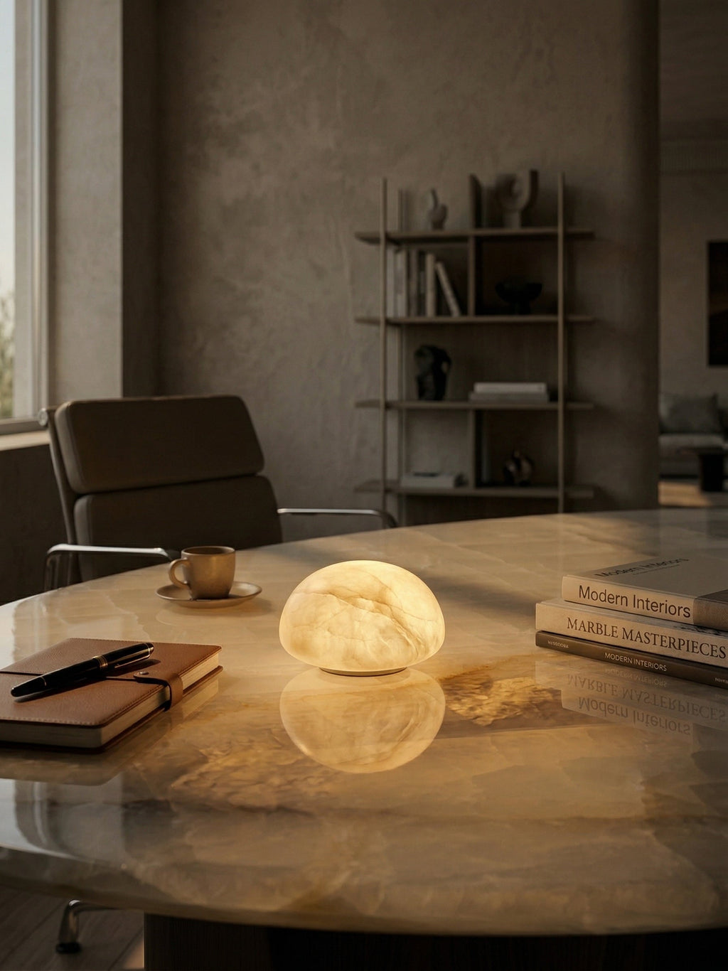 Lampada Portatile Petite in Alabastro (Batteria Integrata)