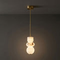 Lampada a sospensione in alabastro