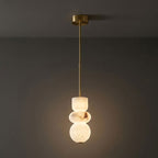 Lampada a sospensione in alabastro