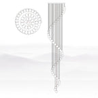 Lampadario a Cluster di Sfere in Alabastro