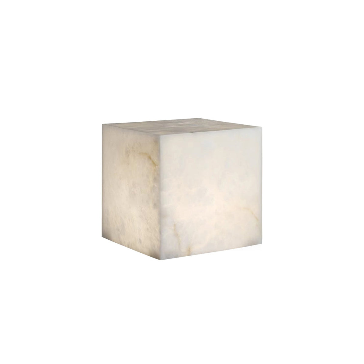 Lampada da Tavolo Cubica in Alabastro