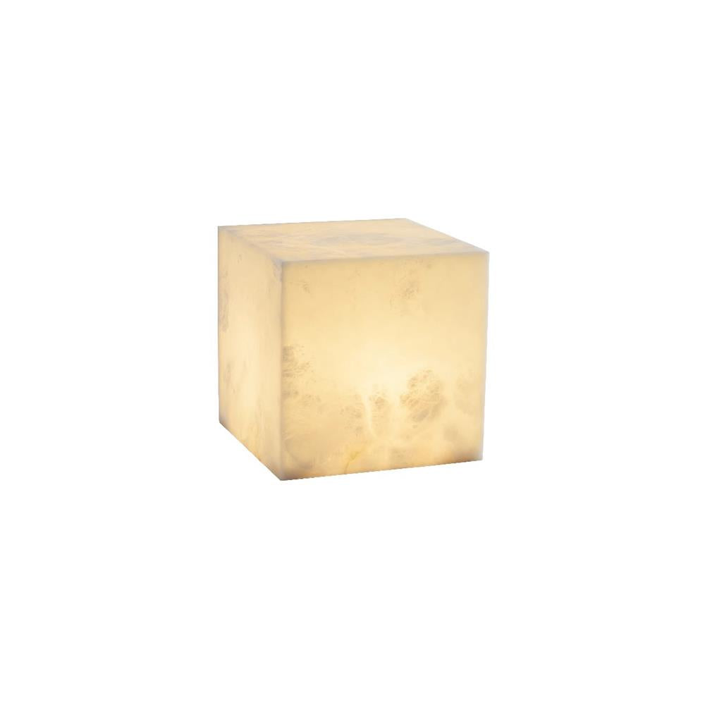 Lampada da Tavolo Cubica in Alabastro