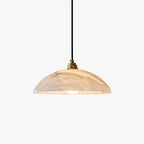 Lampada a Sospensione Delin Dome Alabastro & Ottone