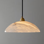 Lampada a Sospensione Delin Dome Alabastro & Ottone