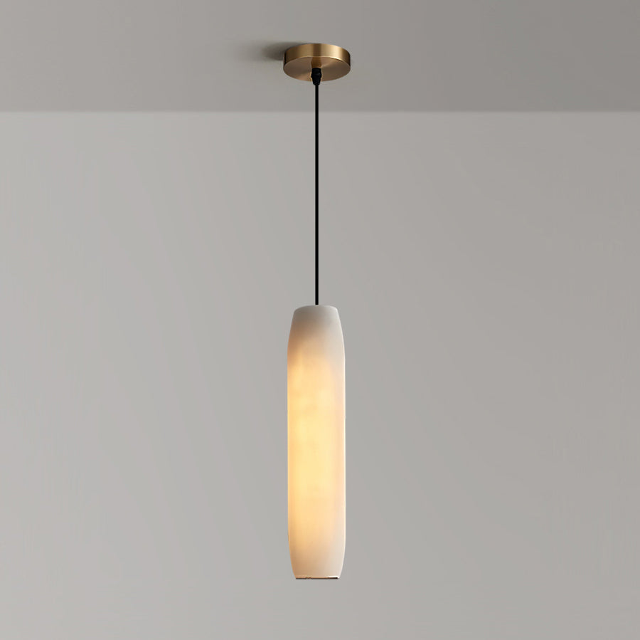 Lampada a Sospensione Flute in Alabastro