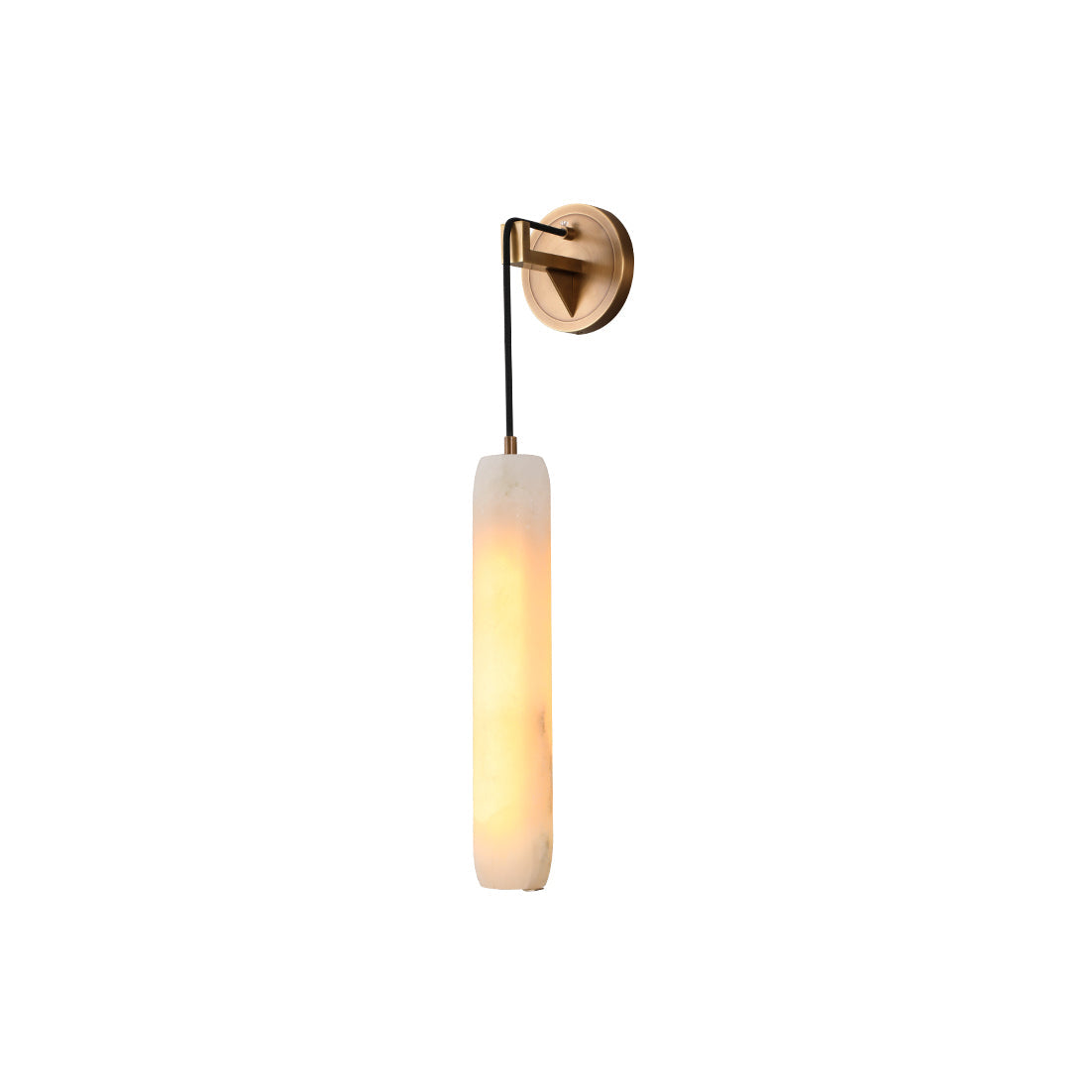 Lampada da parete a flauto in alabastro