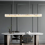 Lampada a sospensione lineare LED in Alabastro
