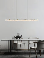Lampada a sospensione lineare LED in Alabastro
