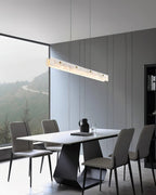 Lampada a sospensione lineare LED in Alabastro