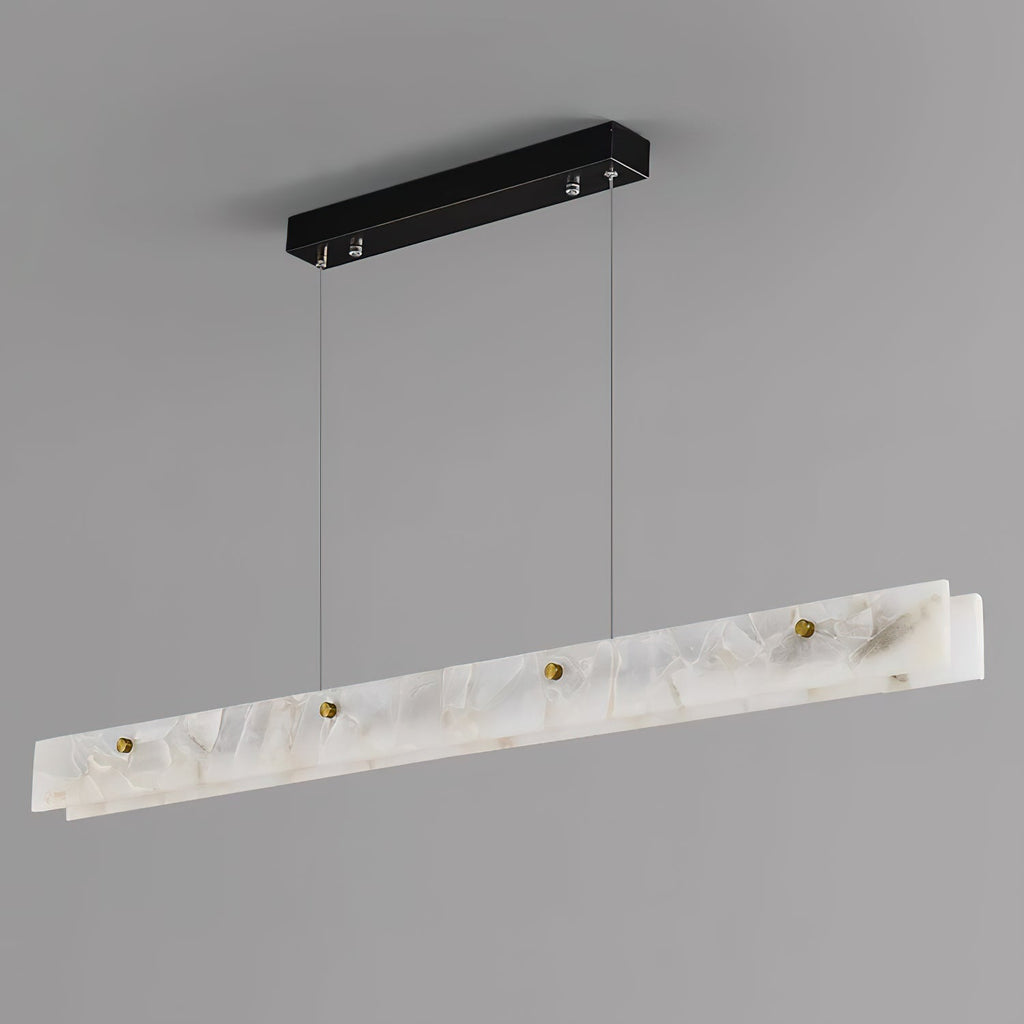 Lampada a sospensione lineare LED in Alabastro
