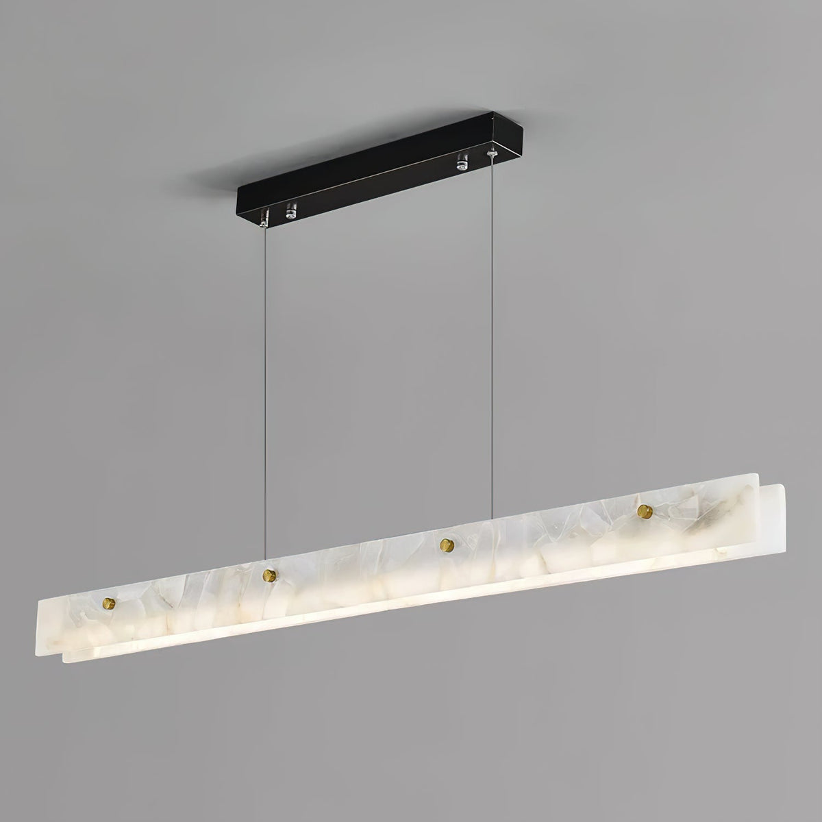 Lampada a sospensione lineare LED in Alabastro