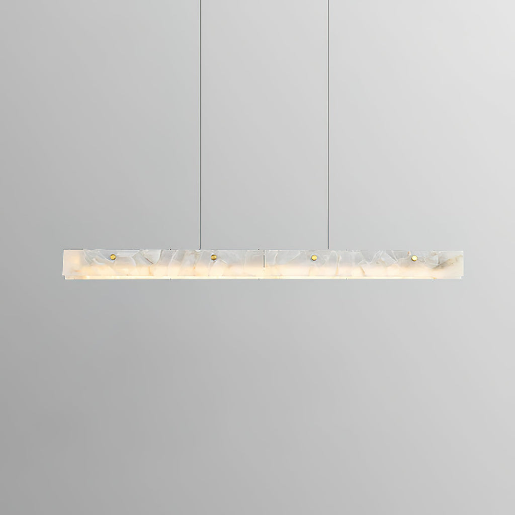 Lampada a sospensione lineare LED in Alabastro