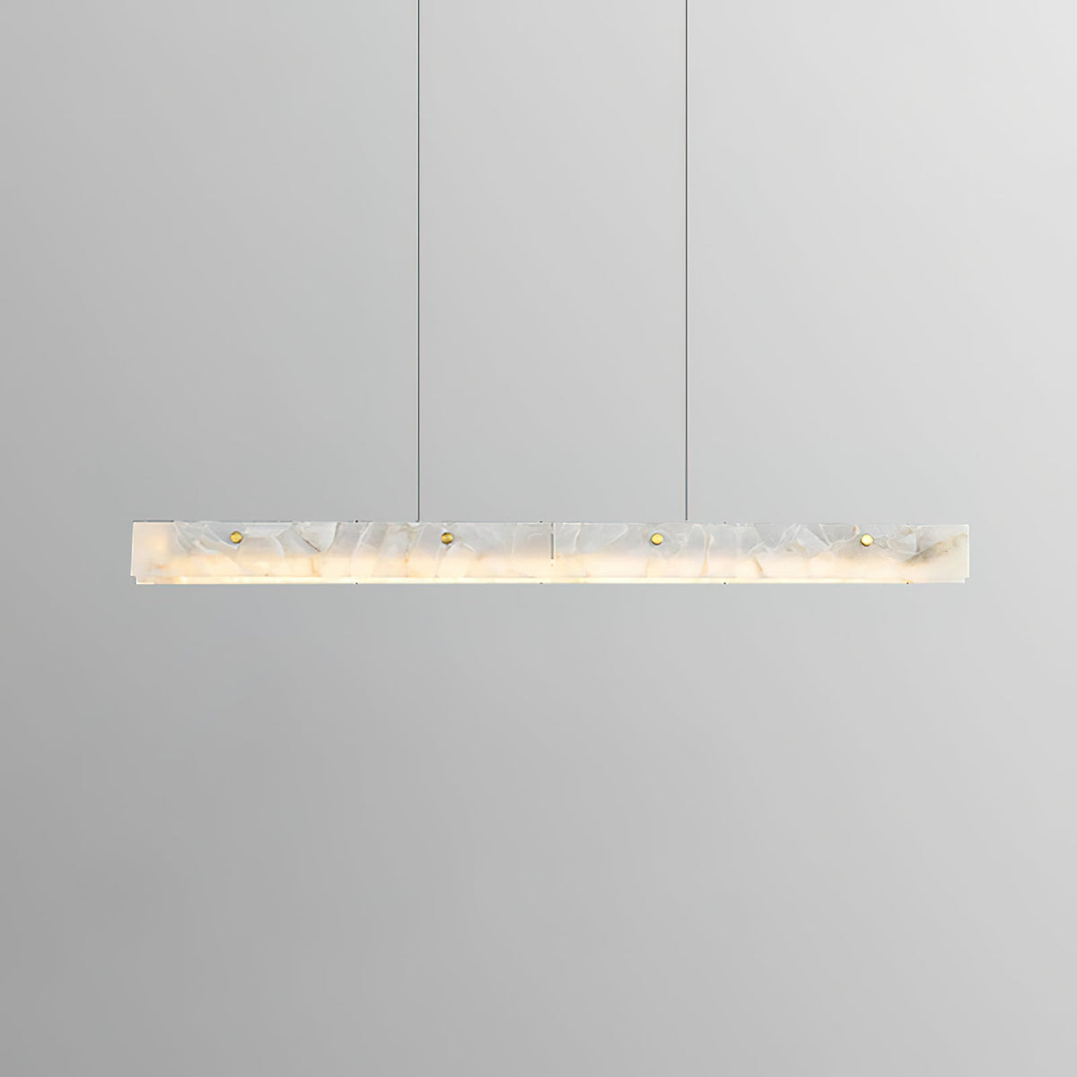 Lampada a sospensione lineare LED in Alabastro
