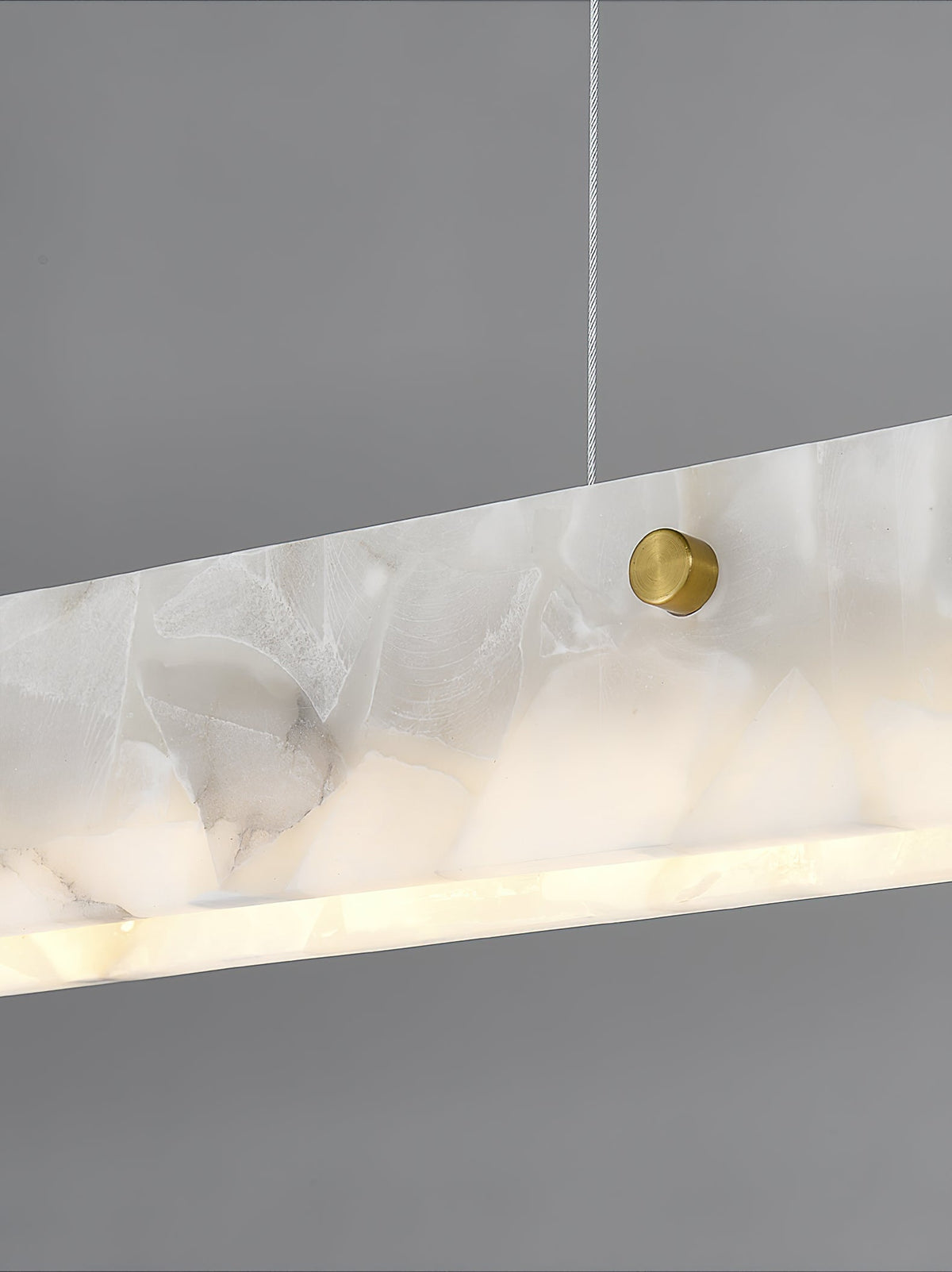 Lampada a sospensione lineare LED in Alabastro