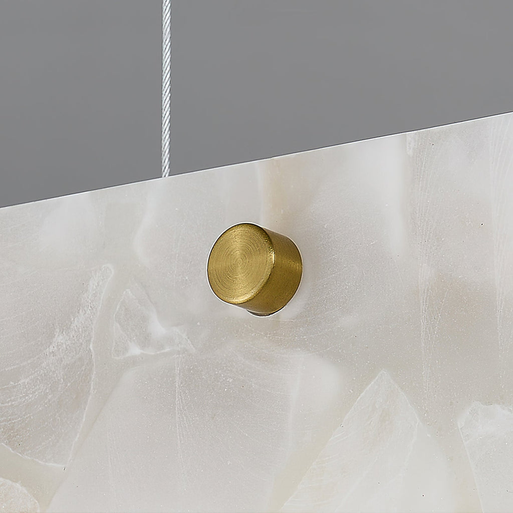 Lampada a sospensione lineare LED in Alabastro