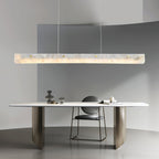 Lampada a sospensione lineare LED in Alabastro