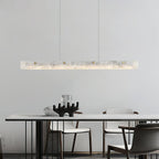 Lampada a sospensione lineare LED in Alabastro