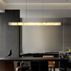 Lampada a sospensione lineare LED in Alabastro