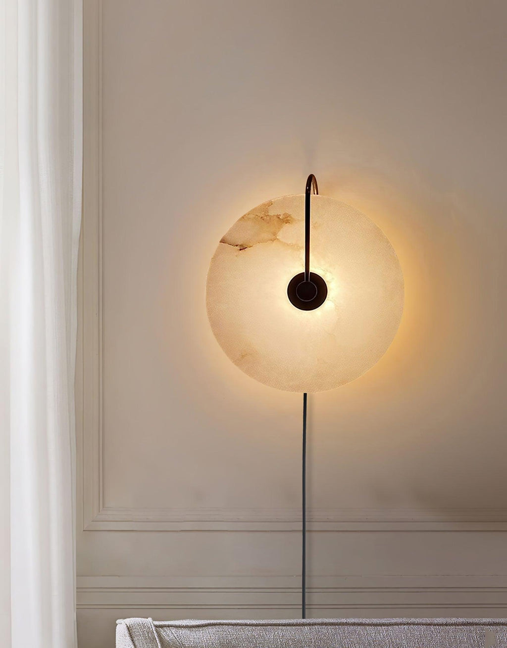Lampada da parete LED Alabastro Plug-In