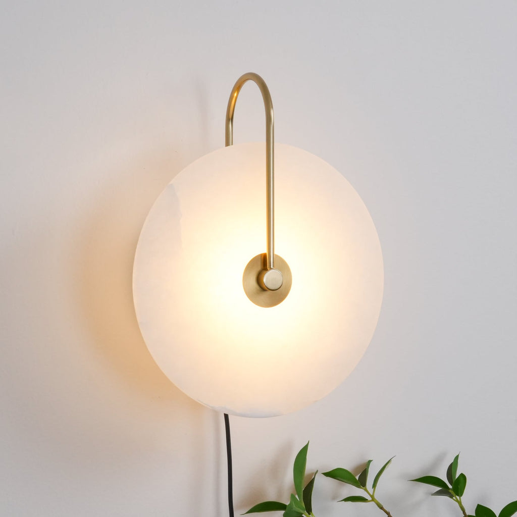 Lampada da parete LED Alabastro Plug-In