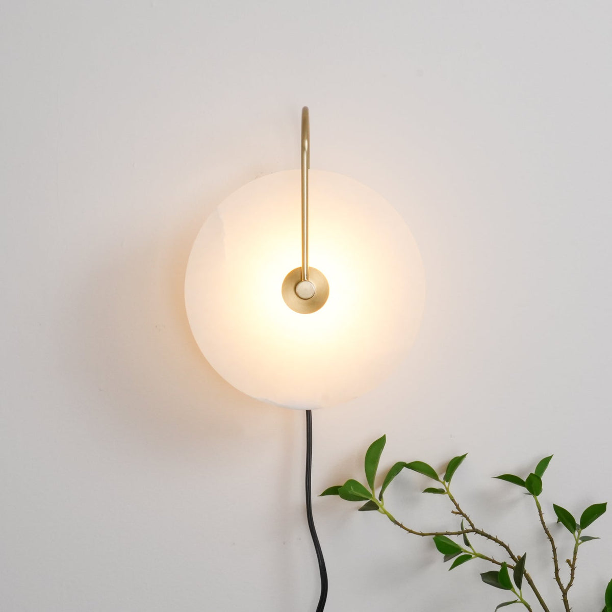 Lampada da parete LED Alabastro Plug-In