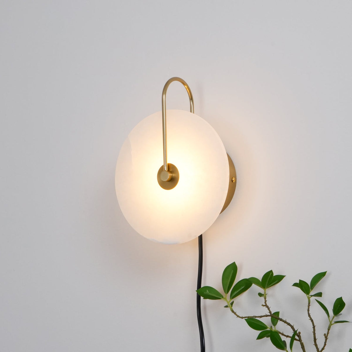Lampada da parete LED Alabastro Plug-In