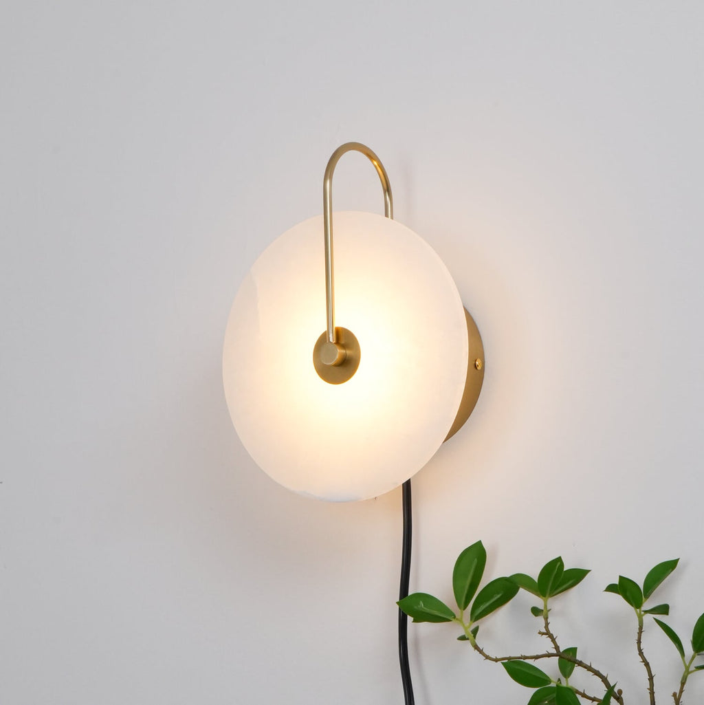 Lampada da parete LED Alabastro Plug-In
