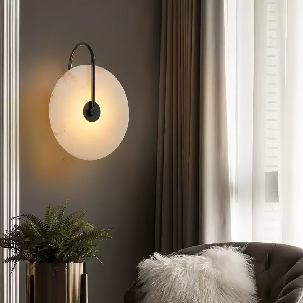Lampada da parete LED Alabastro Plug-In