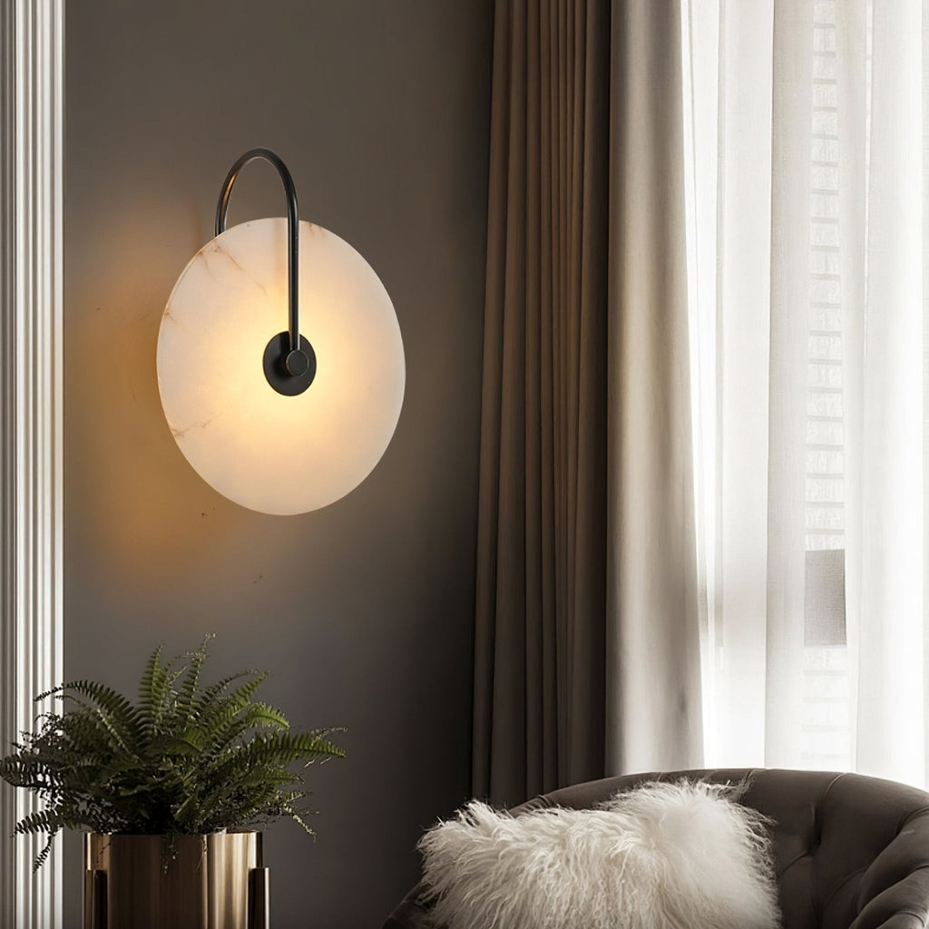 Lampada da parete LED Alabastro Plug-In