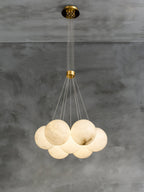 Lampadario Lunare in Alabastro