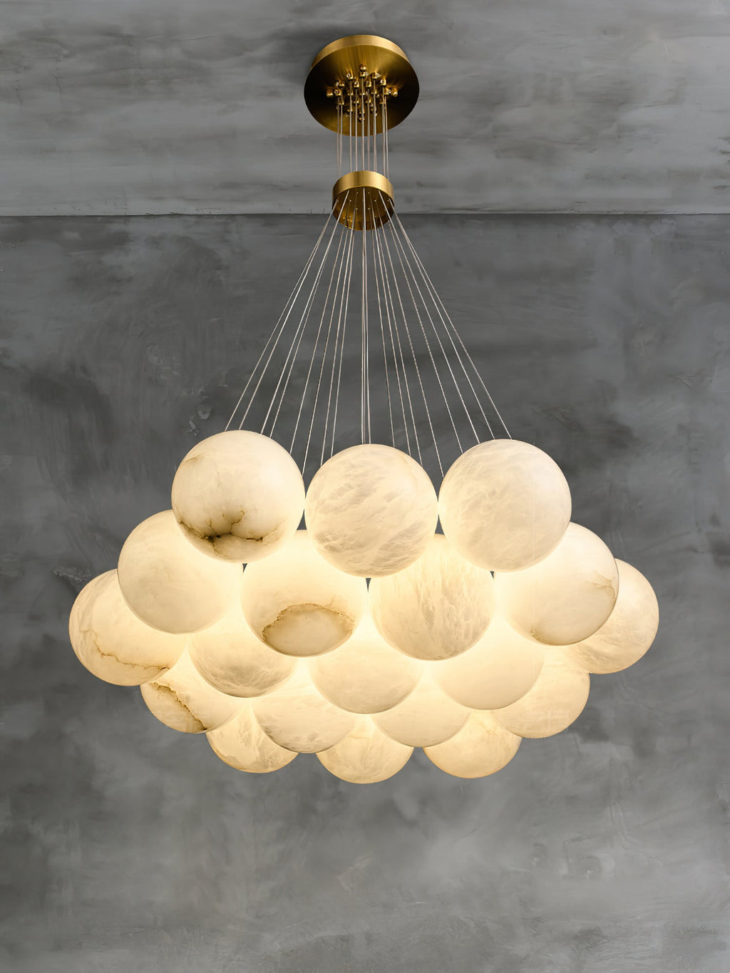 Lampadario Lunare in Alabastro