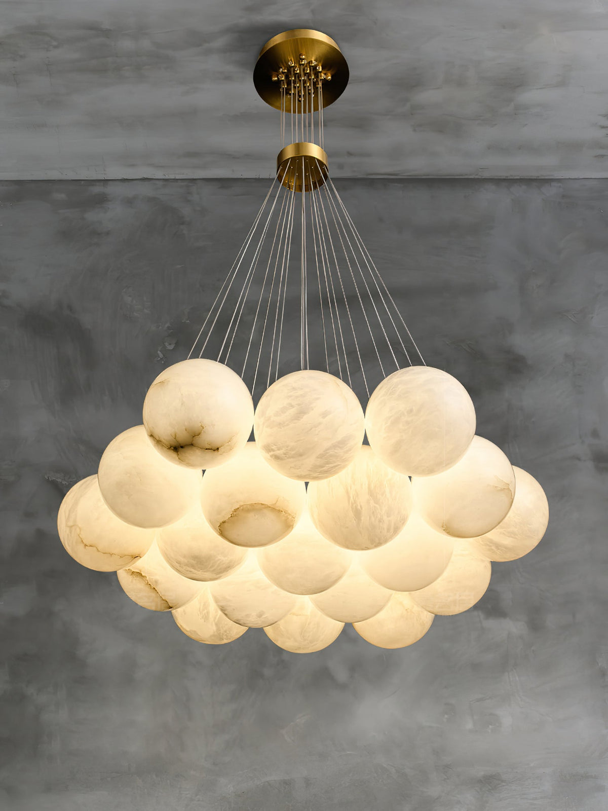 Lampadario Lunare in Alabastro