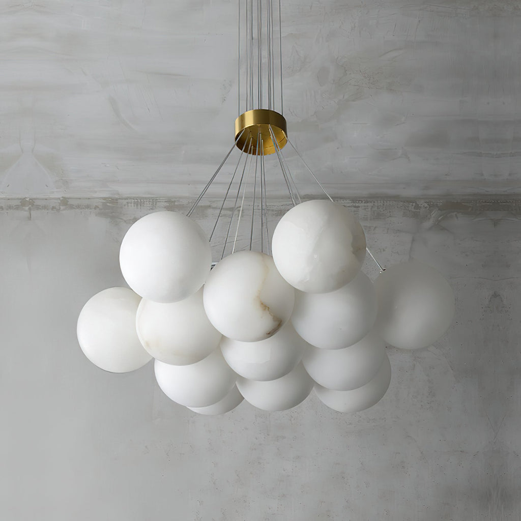 Lampadario Lunare in Alabastro