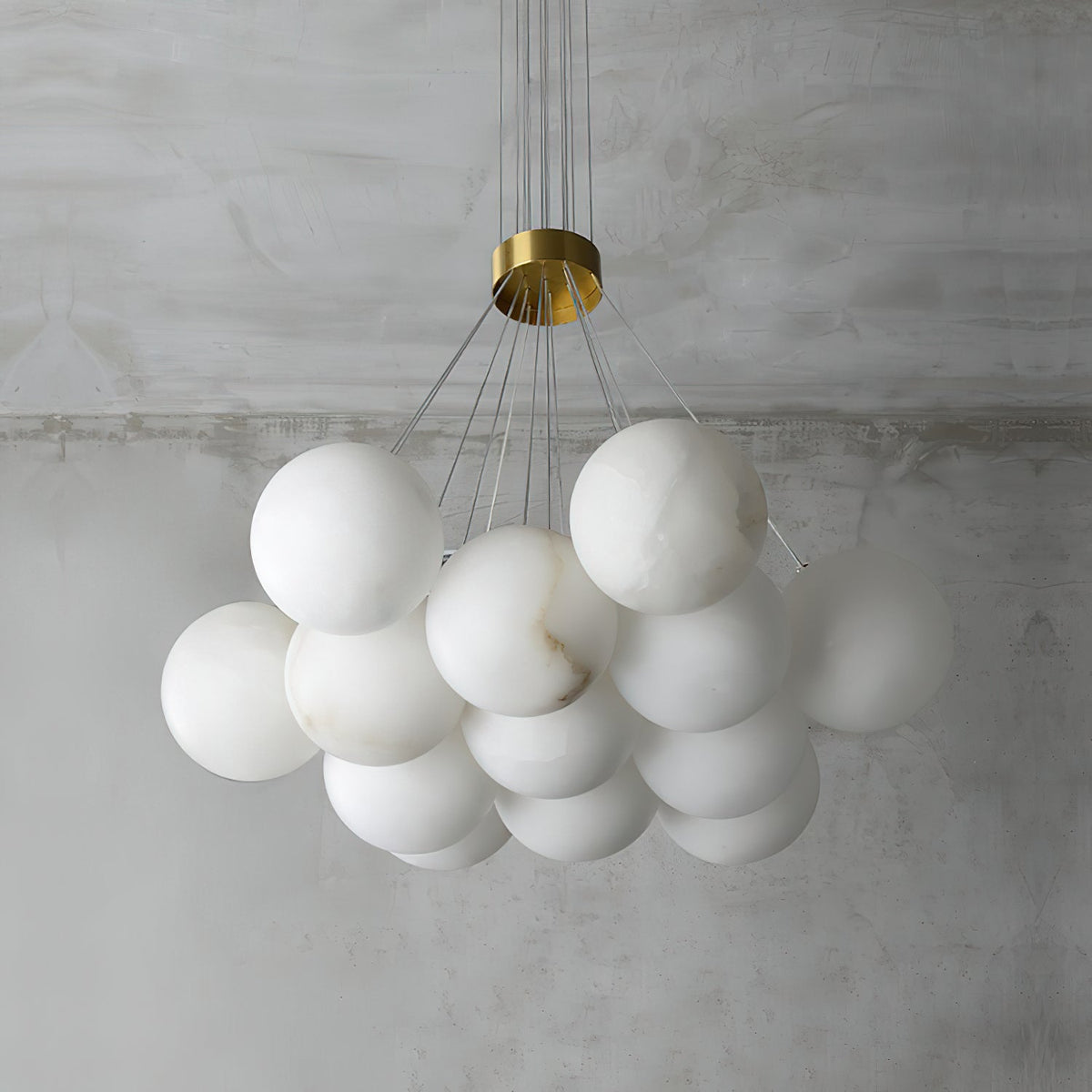 Lampadario Lunare in Alabastro
