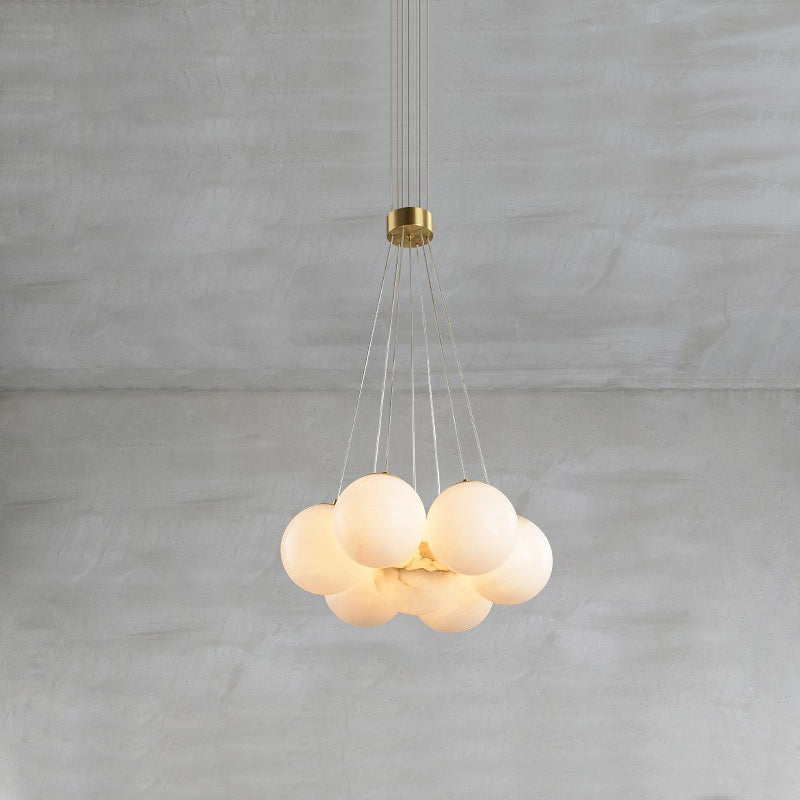 Lampadario Lunare in Alabastro