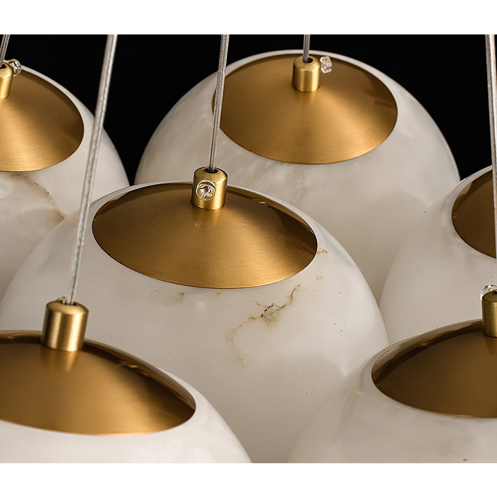Lampadario Lunare in Alabastro