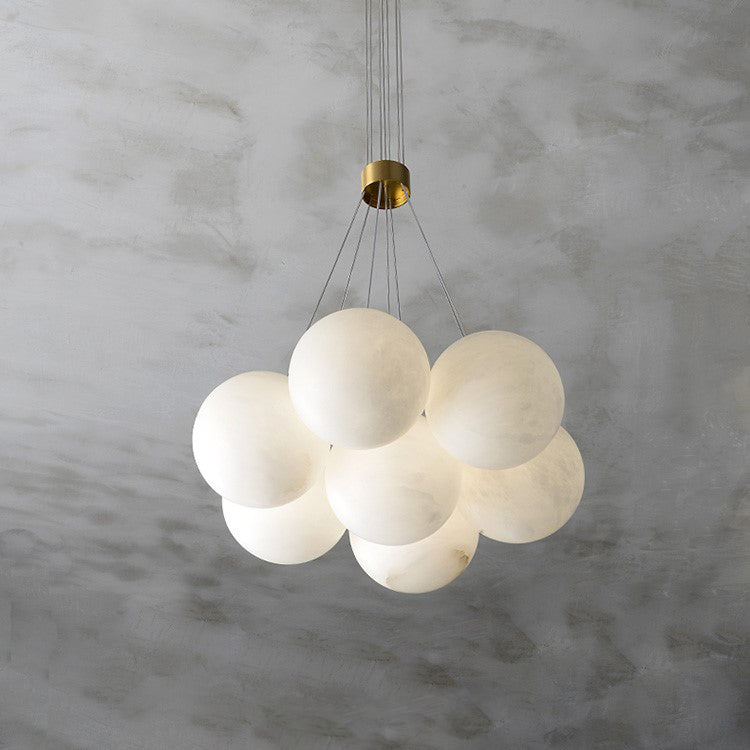 Lampadario Lunare in Alabastro