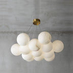Lampadario Lunare in Alabastro