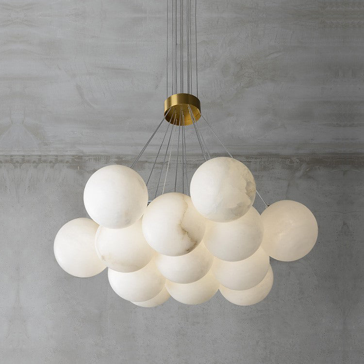 Lampadario Lunare in Alabastro