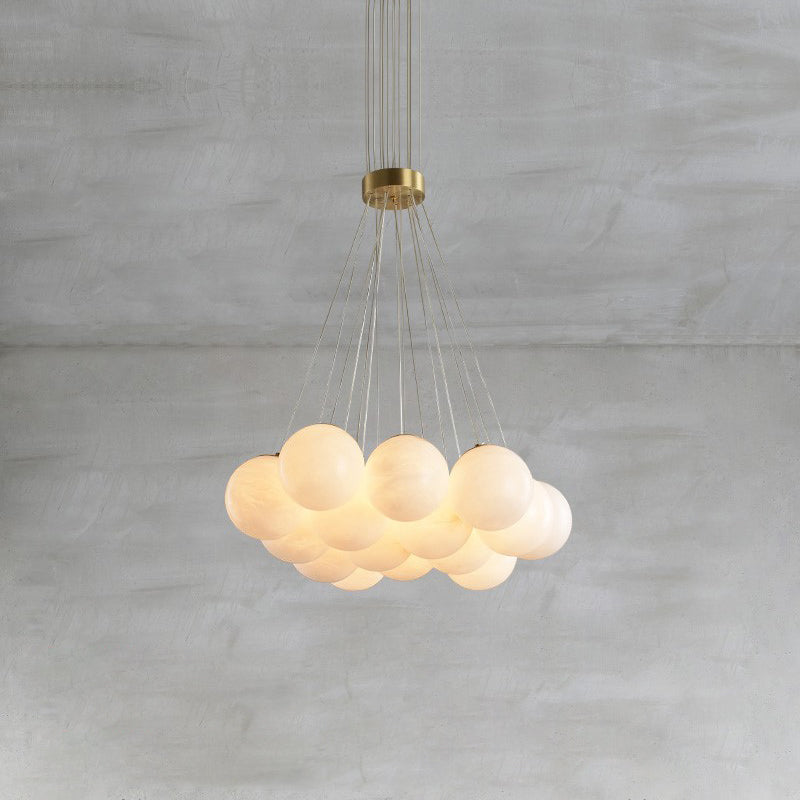 Lampadario Lunare in Alabastro