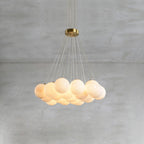 Lampadario Lunare in Alabastro
