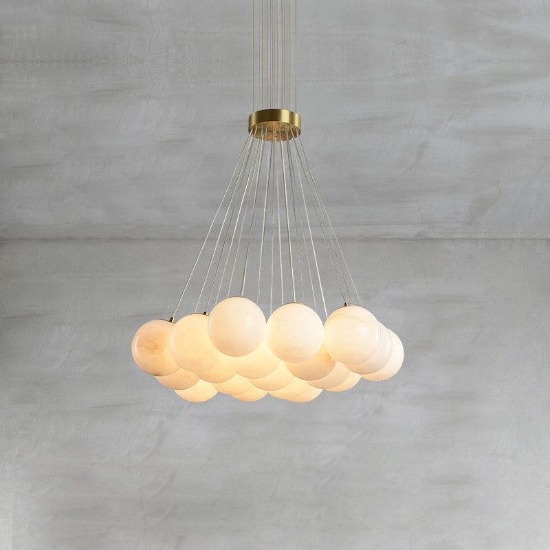 Lampadario Lunare in Alabastro