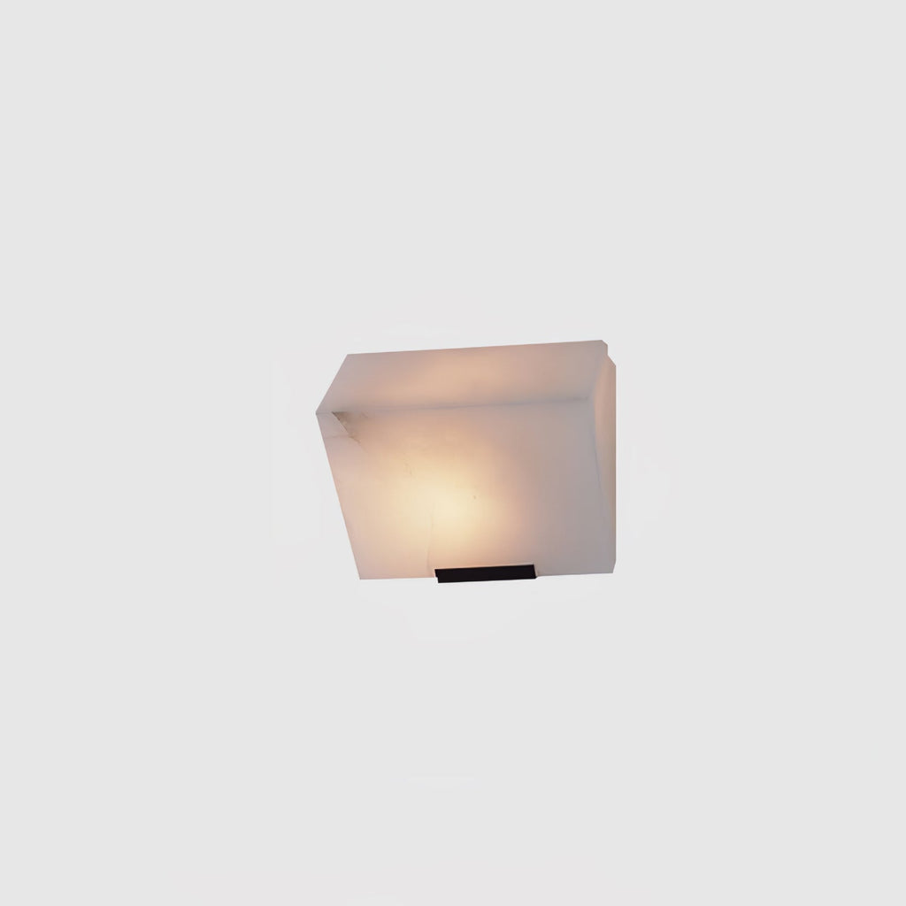 Lampada da parete a gradini in alabastro