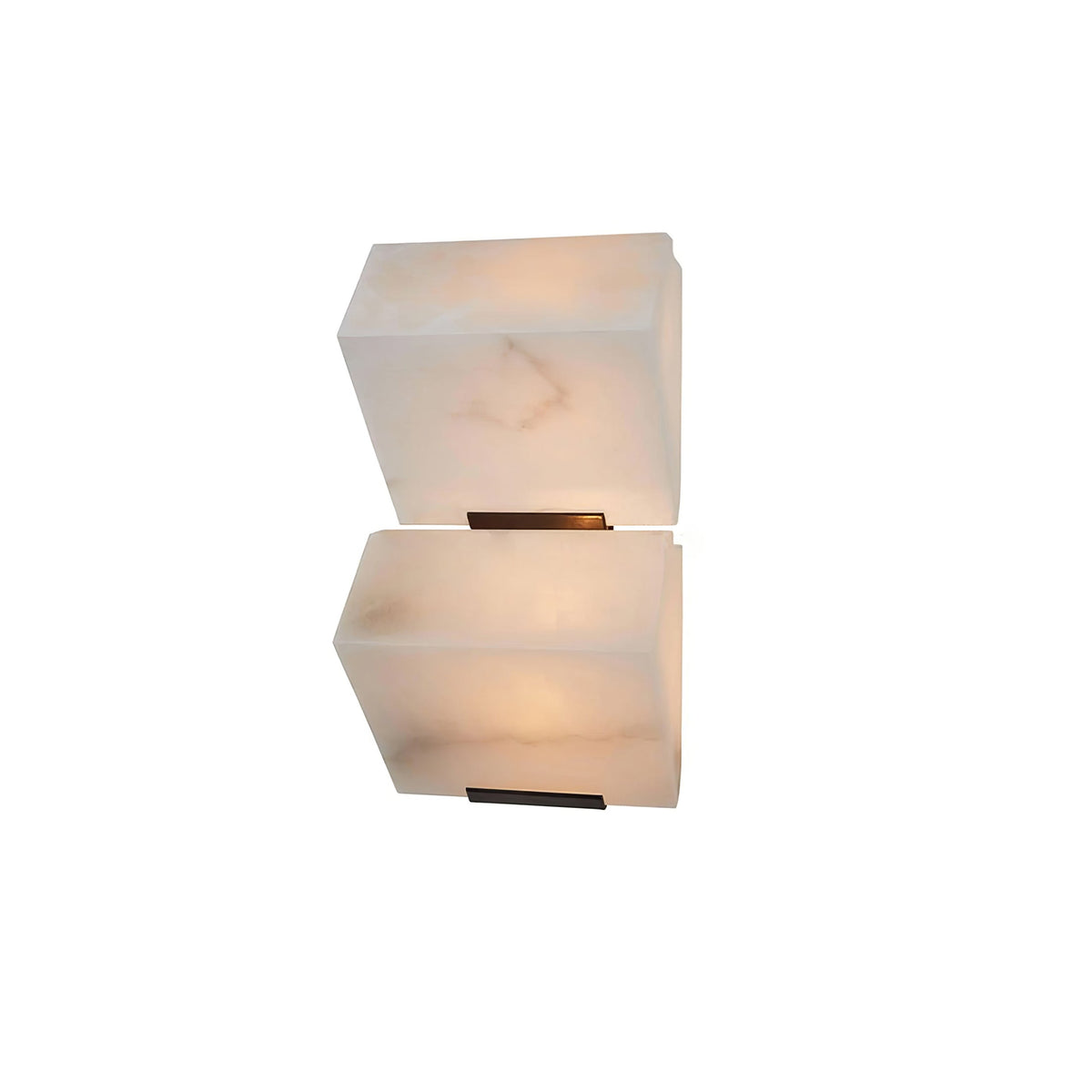 Lampada da parete a gradini in alabastro