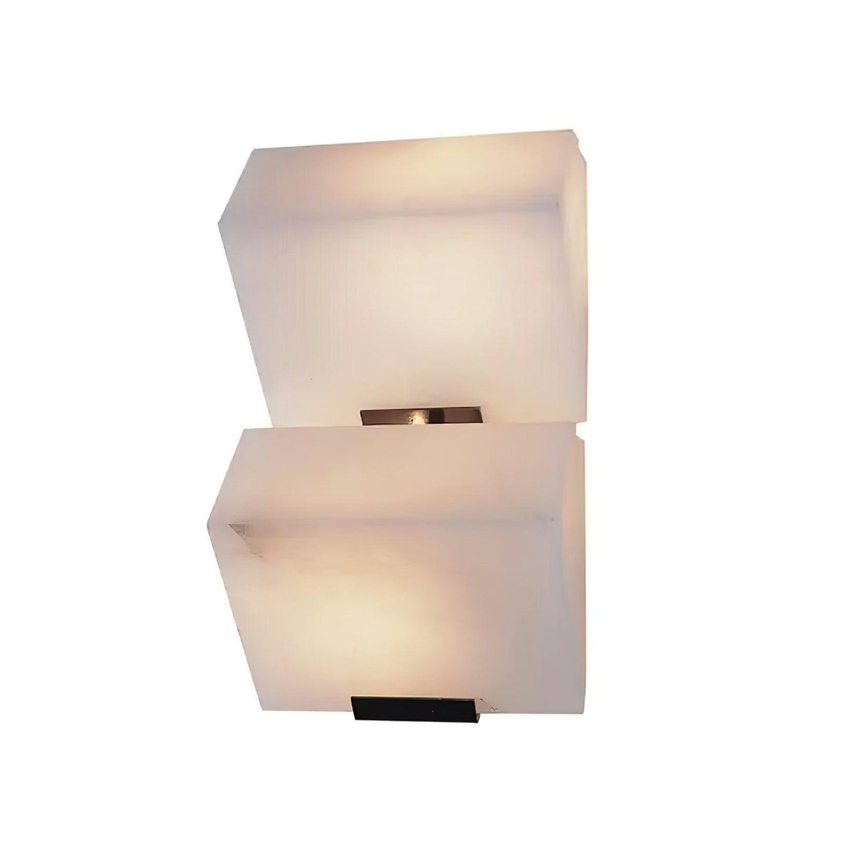 Lampada da parete a gradini in alabastro