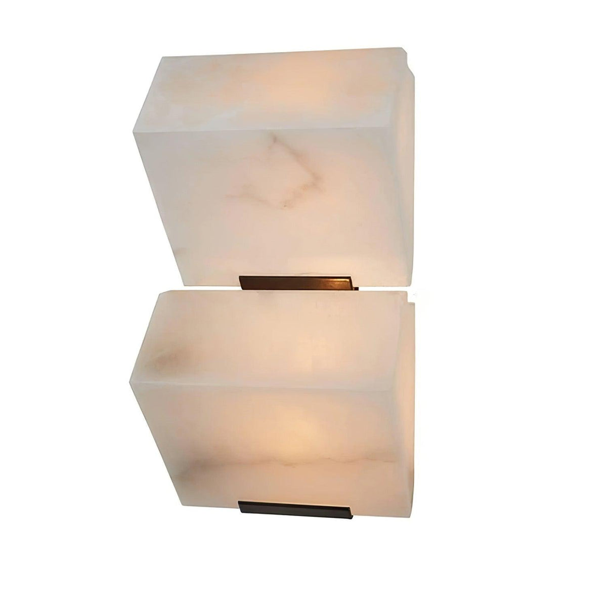 Lampada da parete a gradini in alabastro