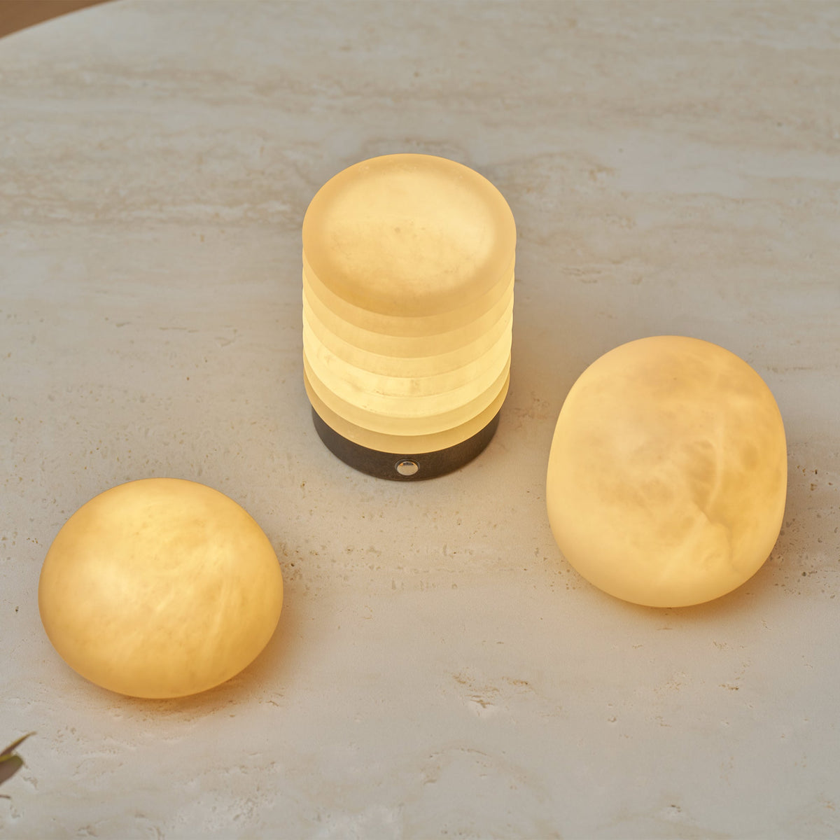 Lampada Portatile Petite in Alabastro (Batteria Integrata)
