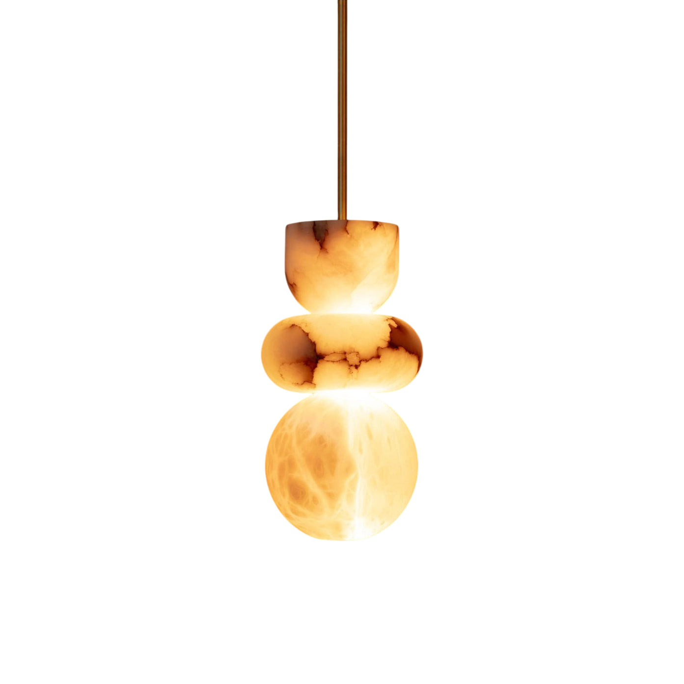 Lampada a sospensione in Alabastro Rauduvyn Modern Totem