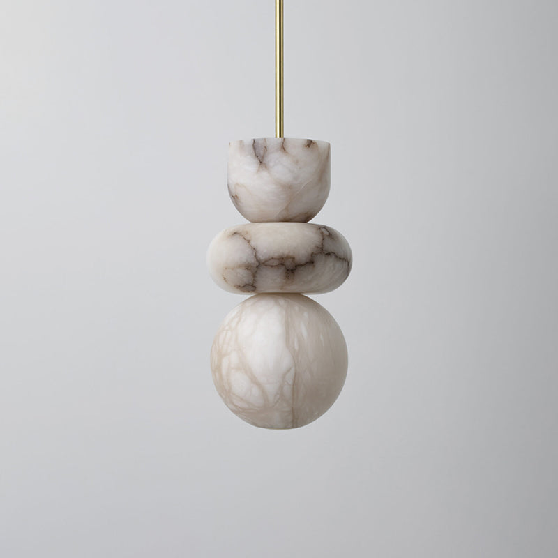 Lampada a sospensione in Alabastro Rauduvyn Modern Totem