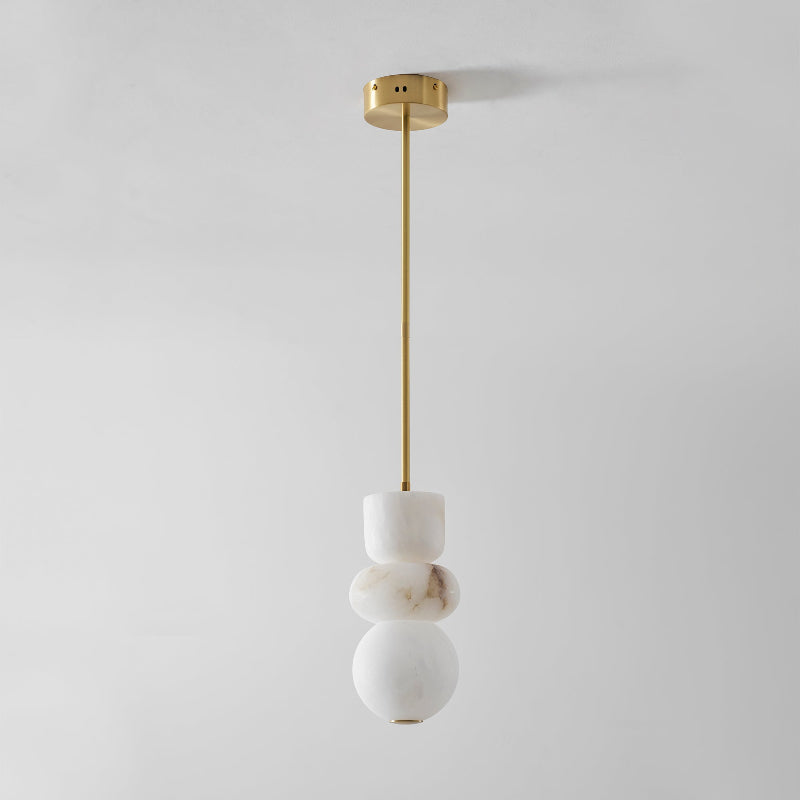 Lampada a sospensione in alabastro